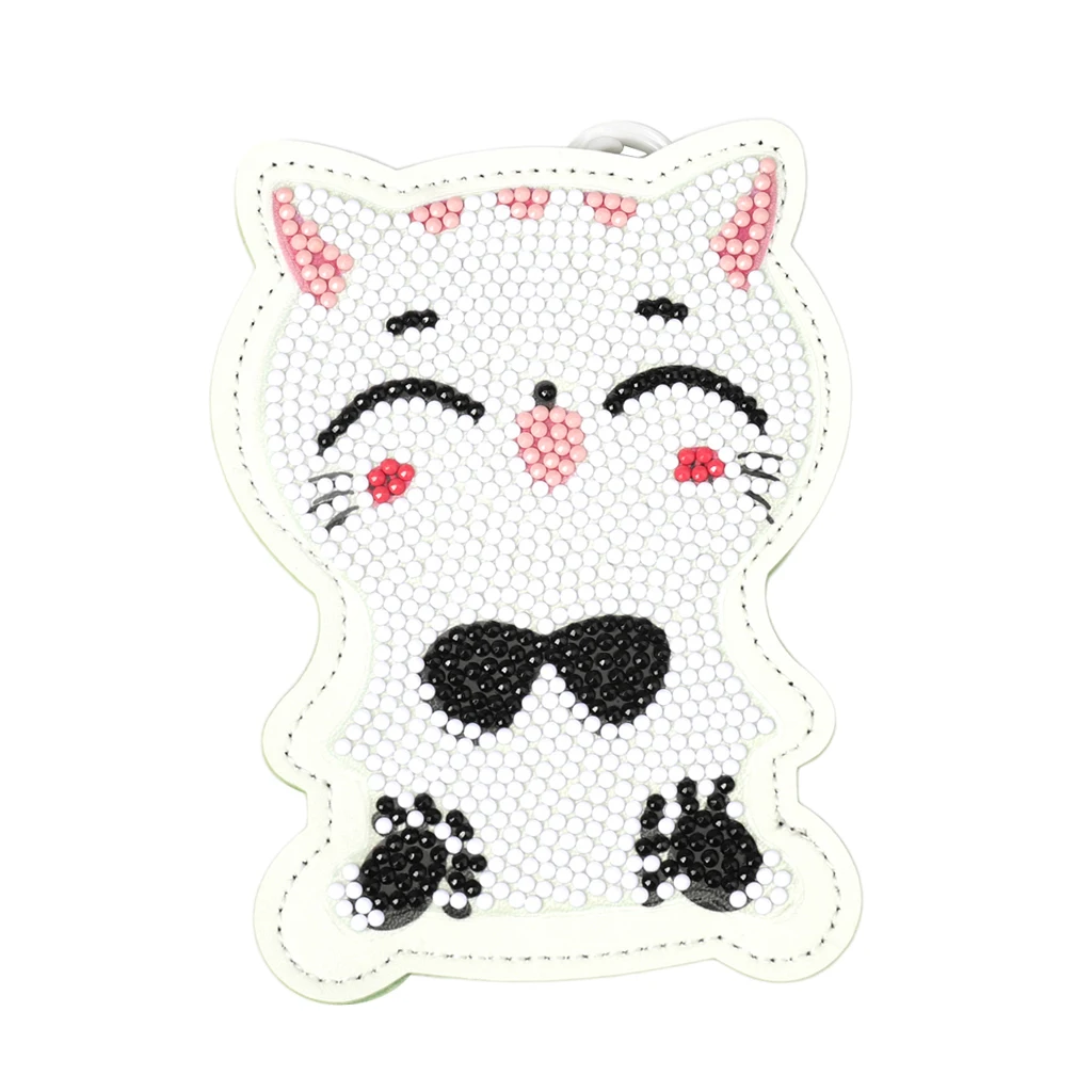 Цельный брелок для ключей с кошельком и стразами особой формы|Комплект