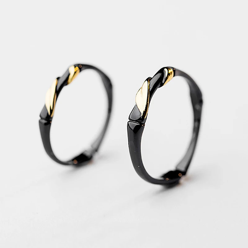 Черное детство Милая любовь Открытые Кольца для мужчин и женщин парное кольцо