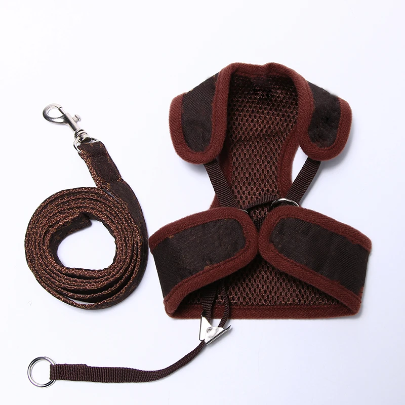 

New Dog Harness and Leash Set Designer Dog Accessories French Bulldog Schnauzer Corgi Chihuahua Medium Small Dog Accessories New