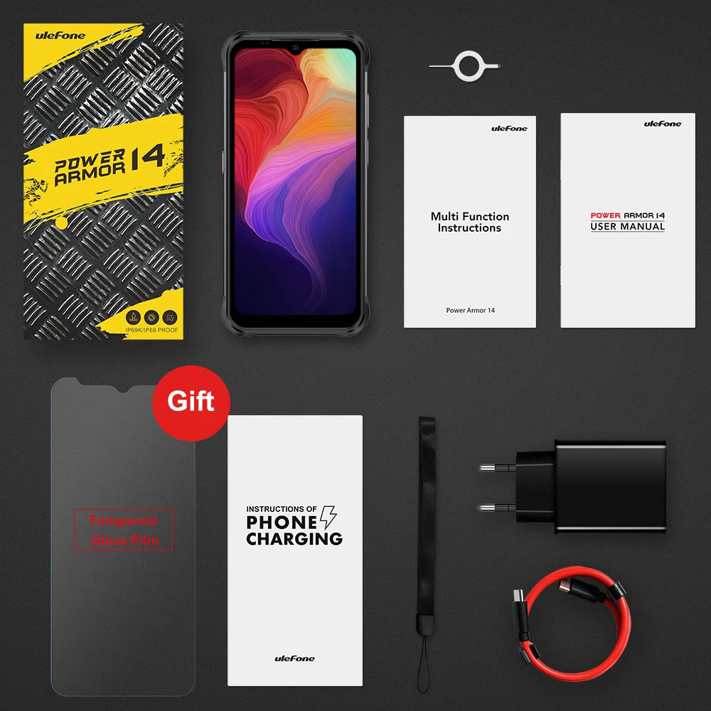 Ulefone Power Armor 14 Защищенный смартфон 10000 mAh 4ГБ RAM 64ГБ ROM Android 11 Водонепроницаемый 6.52“