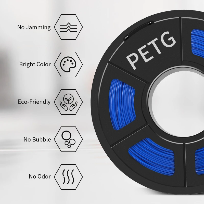 SUNLU PETG 2 Rolls 1KG/Roll 1.75MM High transparency And Good Gloss 3D Printing Filament Suitable For All FDM Printers | Компьютеры и