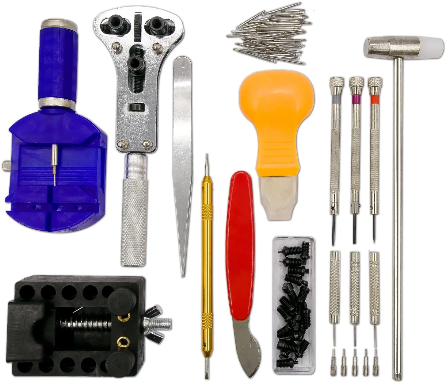 

144PCS Watch Repair tool Kit Watch maintenance kit Link Pin Remover Case Opener Horlogemaker Gereedschap Repair Tools Set