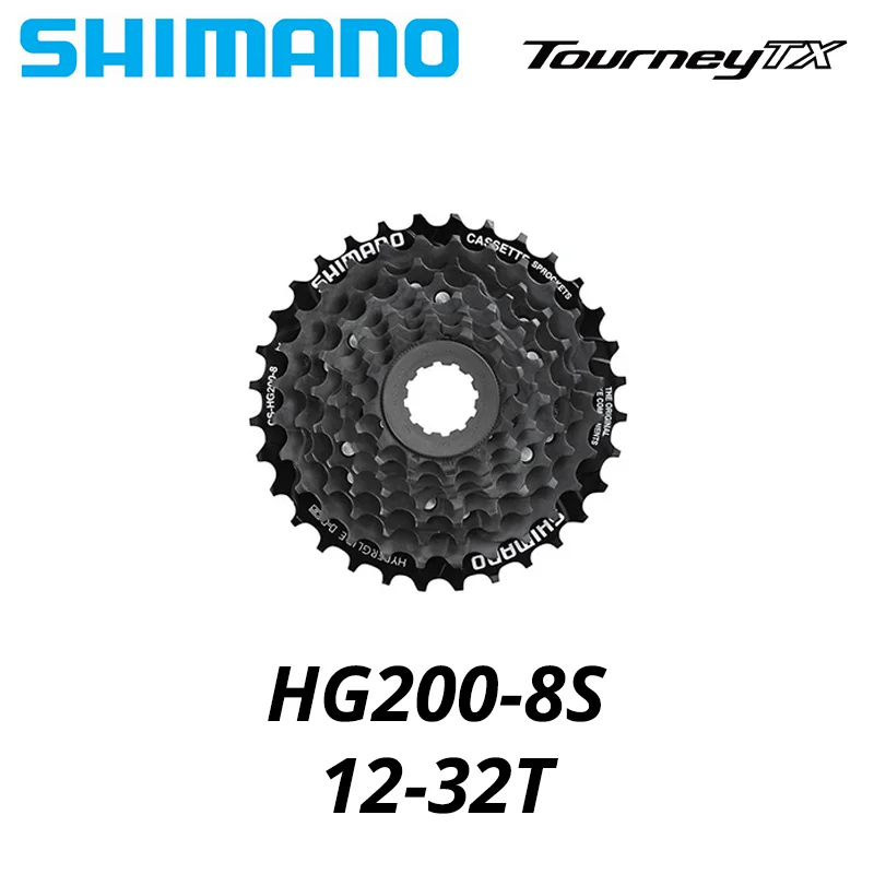 Кассета Shimano TOURNEY TX HG200 CS 7 8 скоростей цепь для горного велосипеда CS-HG200 7s S в 12-28T 12-32T