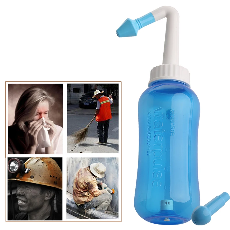 

Nose Wash System Sinus & Allergies Relief Nasal Pressure Rinse Neti pot L29K