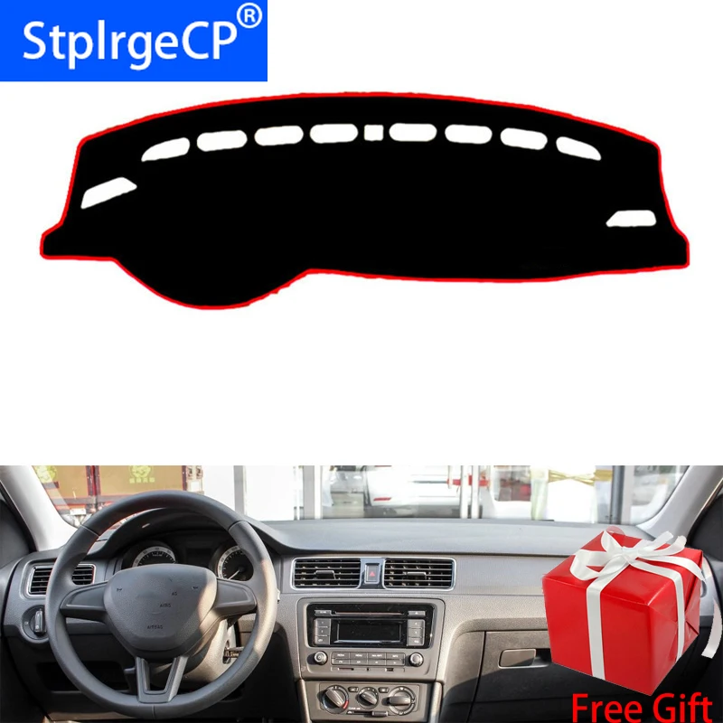 Для SKODA Rapid Spaceback 2014 2015 2019 чехлы для приборной панели автомобиля правой и левой