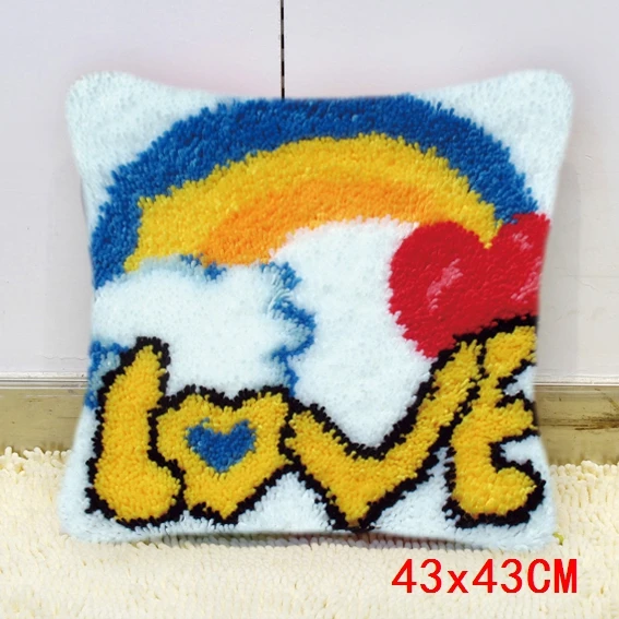 diy animal series exquisite coarse wool cross stitch carpet embroidery 3d segment embroidery pillow handmade material package free global shipping