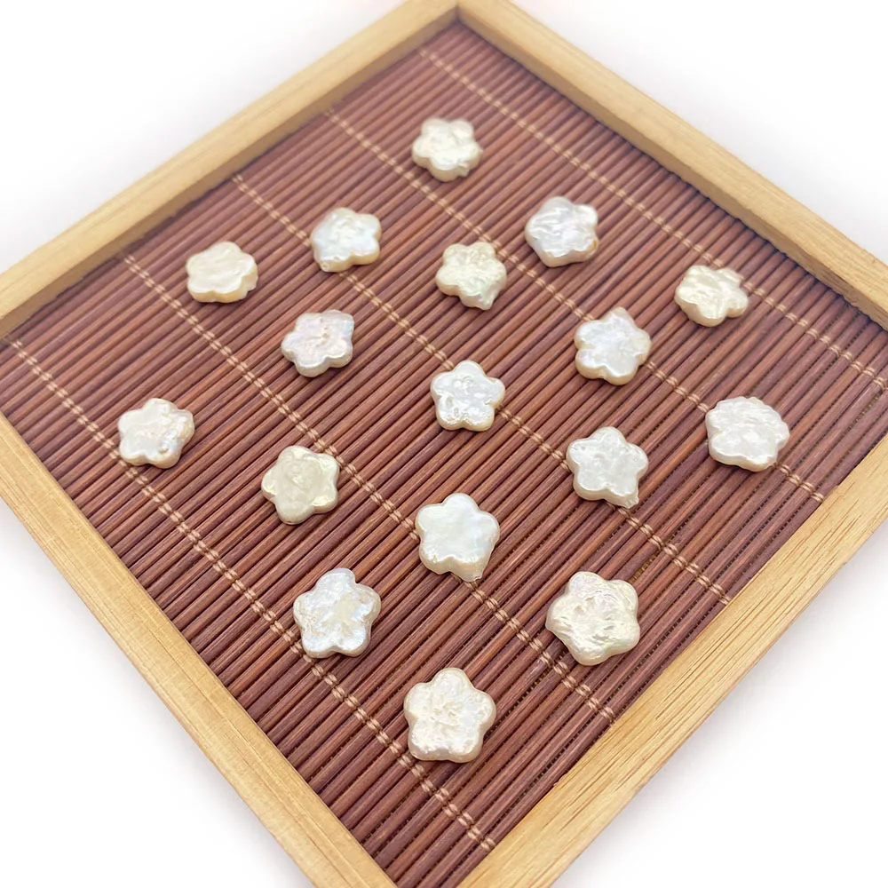 

Natural Freshwater Pearl Five-pointed Star Shape White Baroque Beads Bulk Jewelry Beads for DIY Bracelet Earrings Making Charm