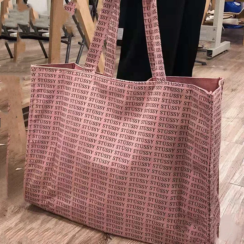 

Высококачественная Роскошная брендовая Сумка-тоут 2021 Новинка с надписью, модная Холщовая Сумка-тоут на плечо, вместительная универсальная ...