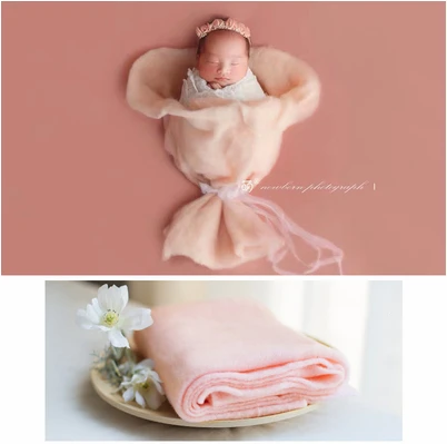 50*100 см шерстяное одеяло для фотосессии, тонкие обертки для новорожденных, одеяло, аксессуары для фотосессии, различные цвета - Цвет: 2