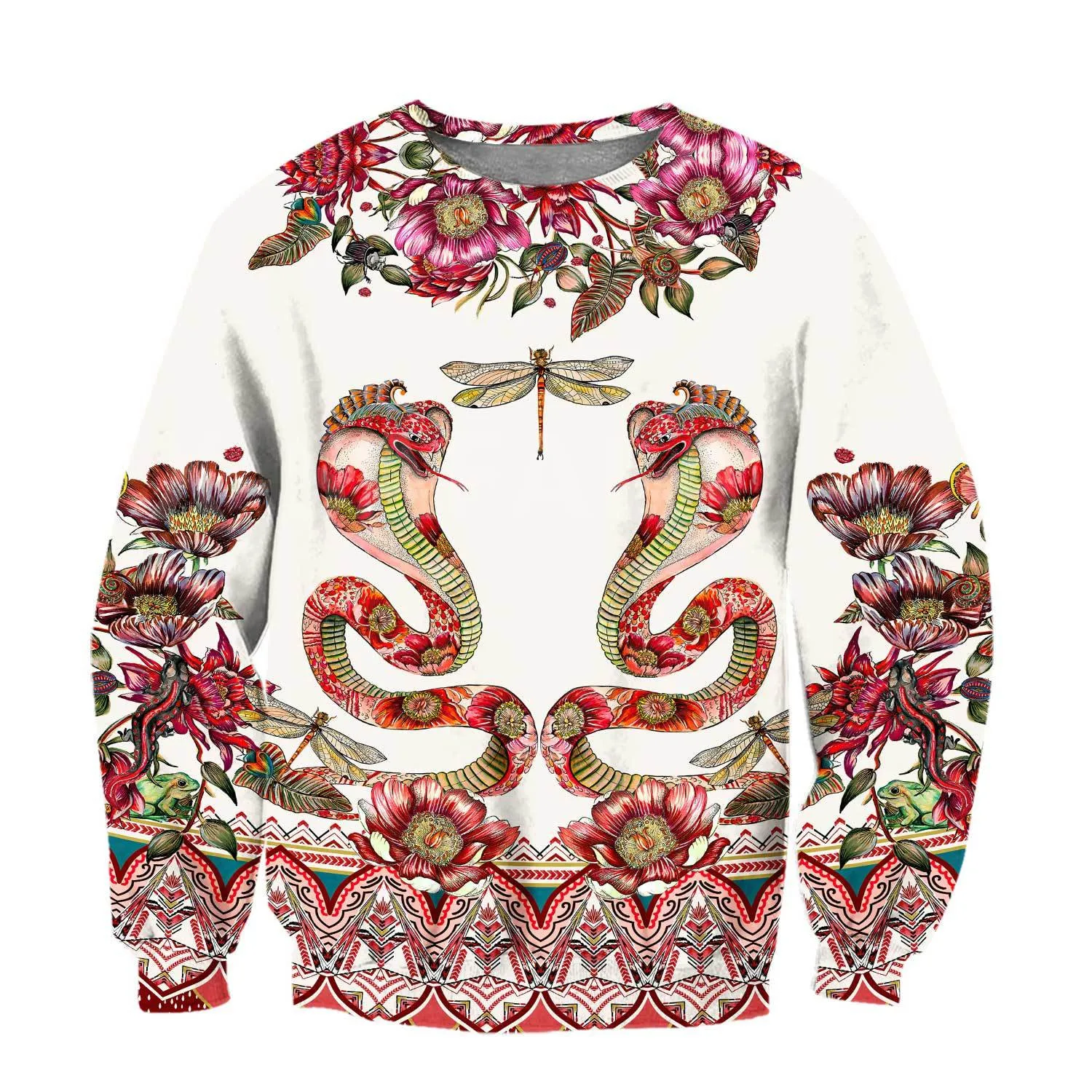 

Толстовка с капюшоном для мужчин и женщин, красивая уличная одежда в стиле Харадзюку со змеиным 3D принтом, пуловер на молнии, свитшот, повсед...