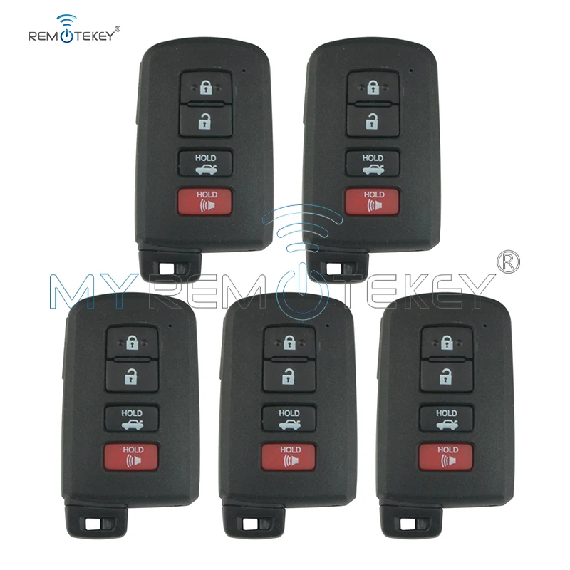 5 шт. чехол для смарт-ключа HYQ14FBA Toyota Avalon Camry Corolla Highlander 2012-2016 4 кнопки remtekey |