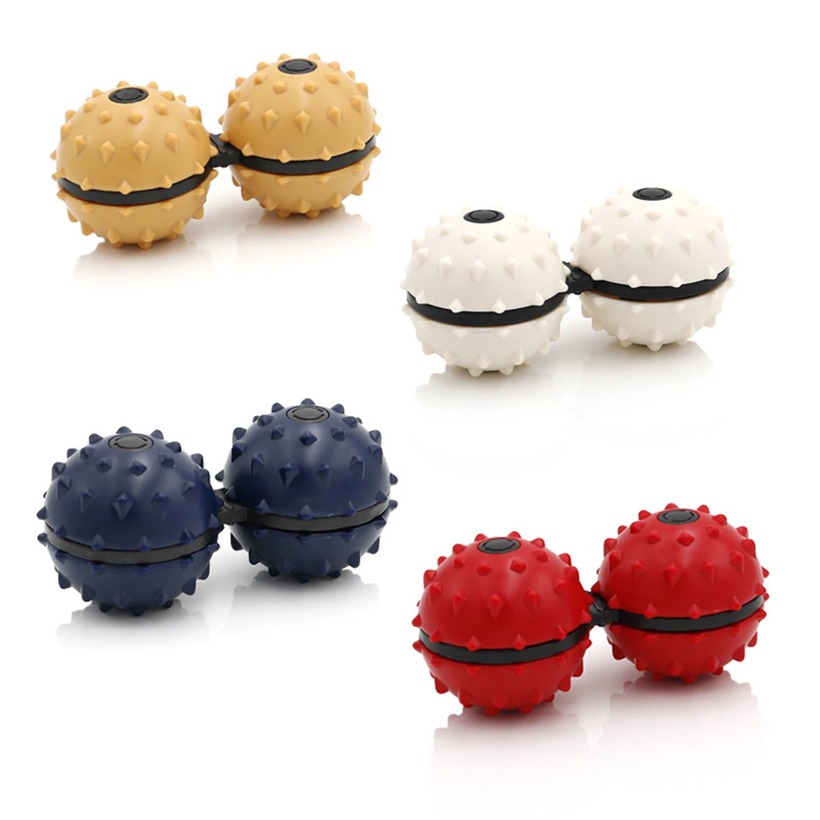

Massage Decompression Gyro Ball Palm-to-hand Play Fingertip Rotating One-Piece Portable Conjoined Gyro Fingertip Toy For Superb