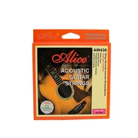 5 set alice aw436 010 011 012 013 imported copper core coated rust proof folk acoustic guitar strings phosphor bronze alloy stri