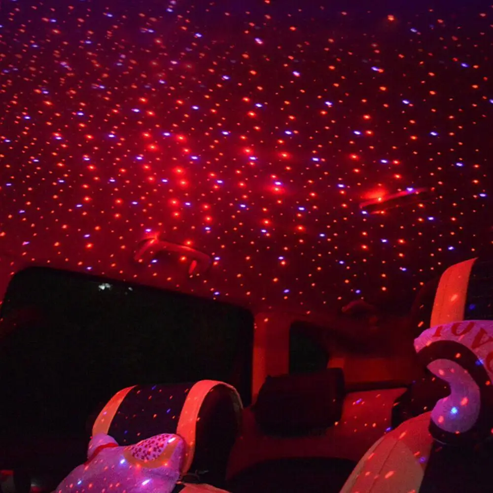 

Car Roof Star Light Interior LED Starry Atmosphere Ambient Projector USB Decoration Night Home Decor Galaxy Lights