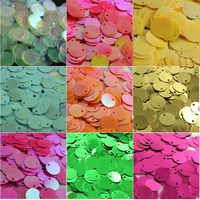 20g 300700p 10mm 20mm colorful sequin pvc flat round loose sequins paillettes sewing wedding craft accessories with 1 side hole