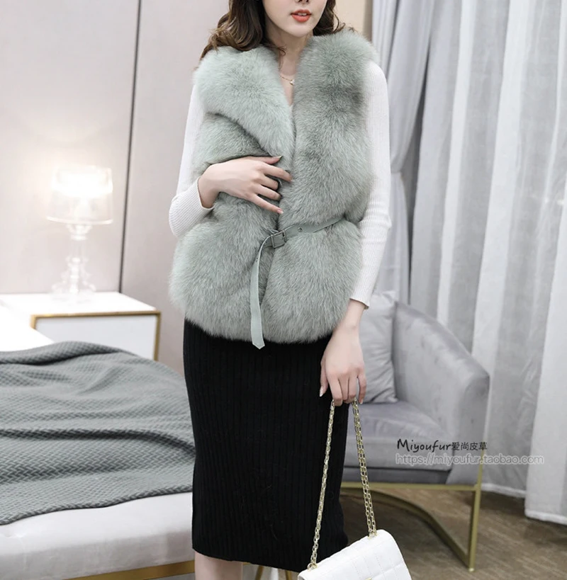 Оптовая продажа хорошее качество женский жилет без рукавов из натурального