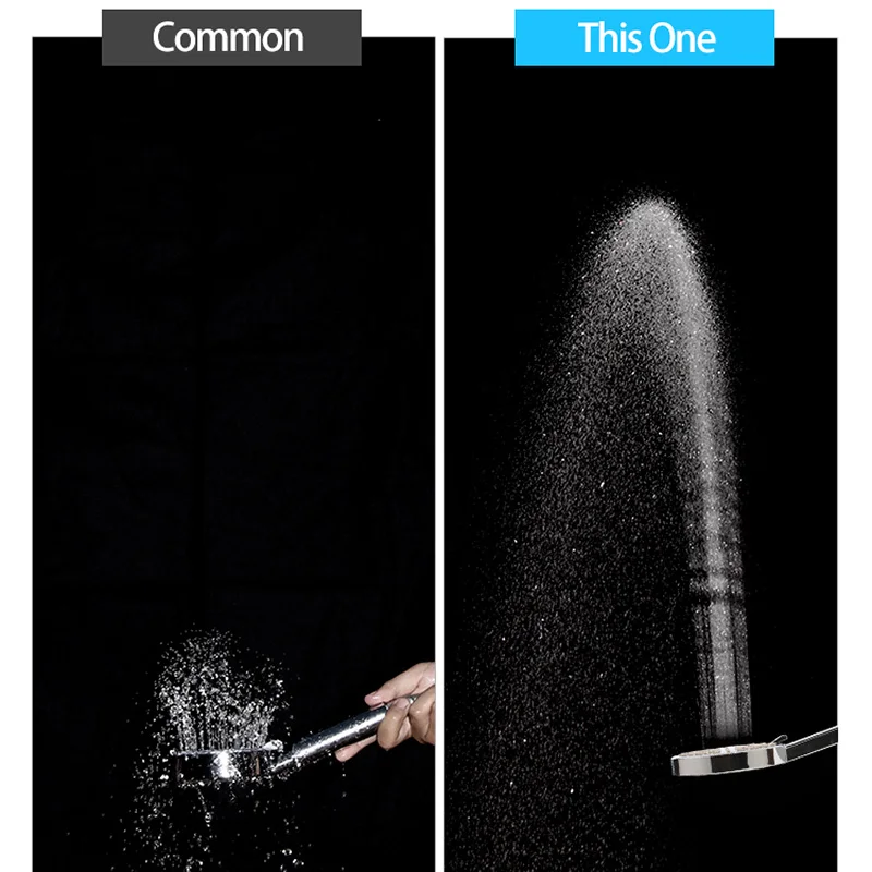 

Zhagnji New Arrivel 3 Modes Spray Rainfall Massage Saving Shower Pvc High Pressure Water Saving Head Accessories for Bathroom
