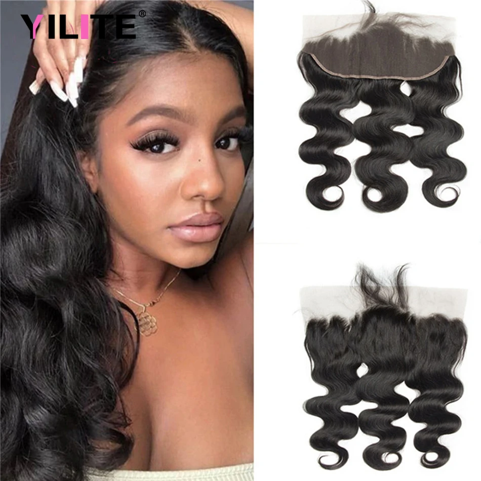 

22 Inch Indian Human Hair Lace Frontal Only Pre Plucked Natural Long Soft Remy Hair Lace Closure 13x4 Swiss HD Lace Frontal Only