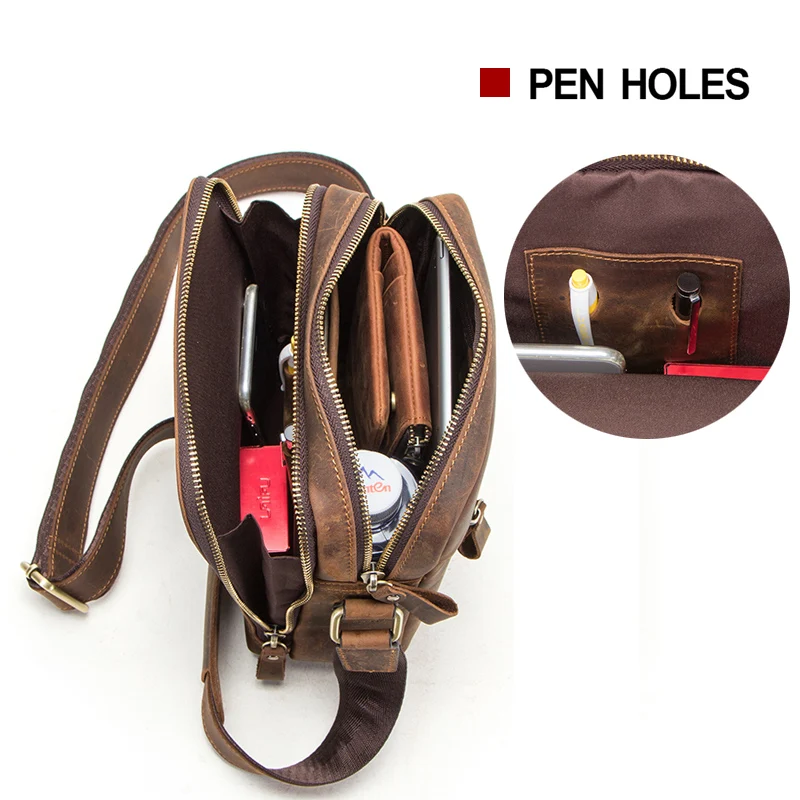 contacts 2022 new genuine leather mens messenger bag vintage shoulder bags for 7 9 ipad mini high quality male crossbody bag free global shipping