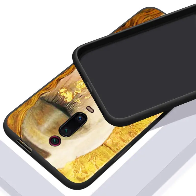 

Gustav Klimt's kiss For Xiaomi Redmi S2 Y2 9 9 Prime 9C 9A 9T 9AT K30 K30S K30i K40 Note 9 Pro (5G) Black TPU Phone Case