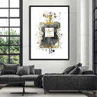 Акварельная искусственная Картина на холсте модные парфюмерные плакаты и принты для современной роскошной комнаты настенные художественные украшения