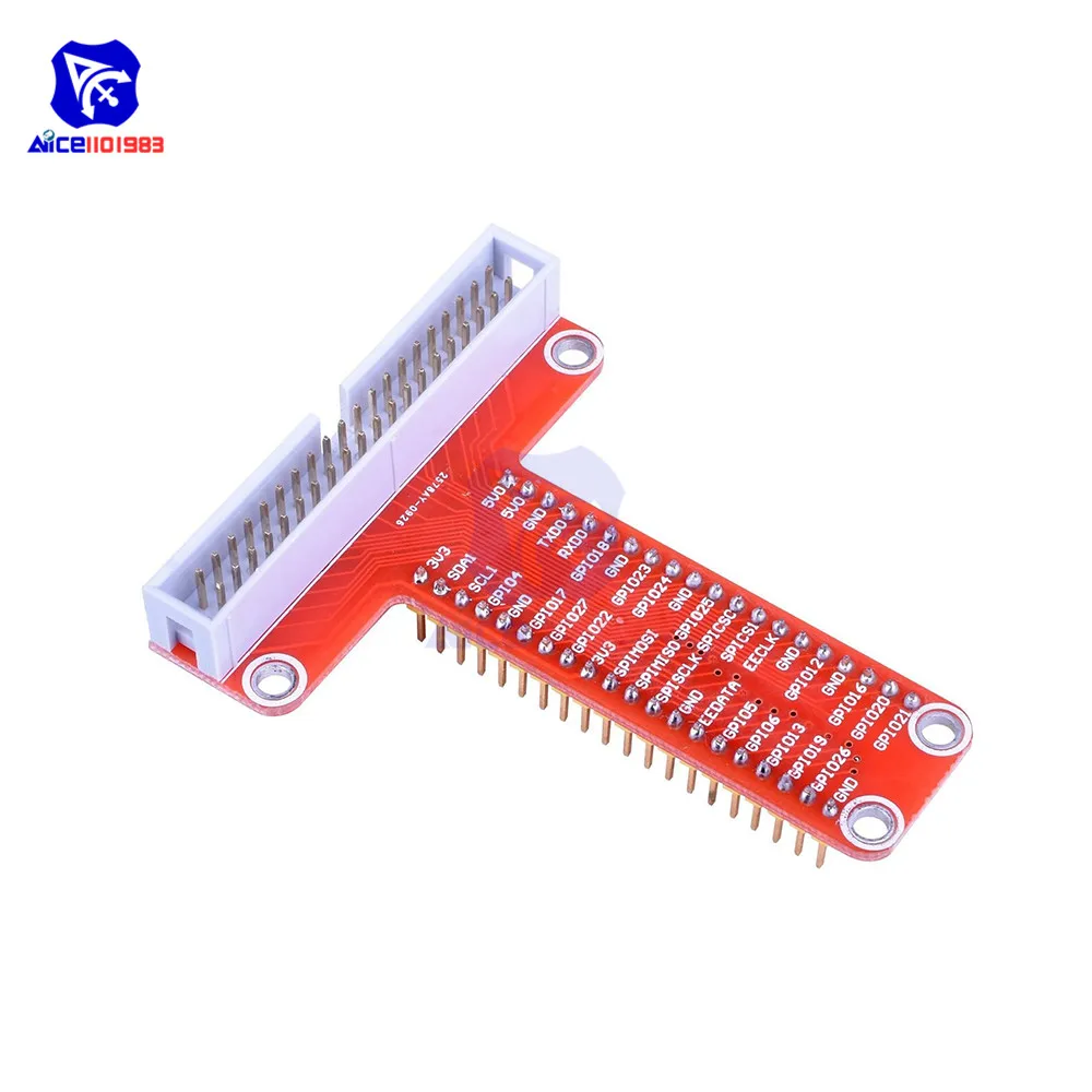 Расширительная плата diymore T Type GPIO с 20 см FC40 40pin плоский ленточный кабель для Raspberry Pi