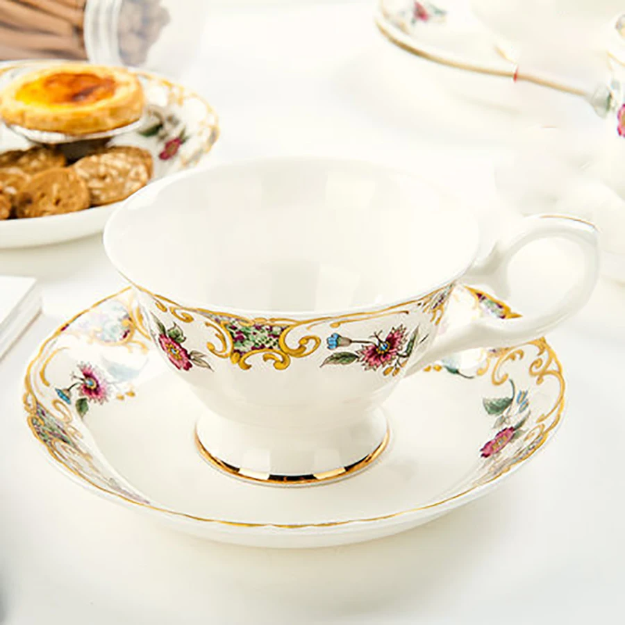 Винтажный Набор чашек высокого чая европейская чашка для кофе чайные