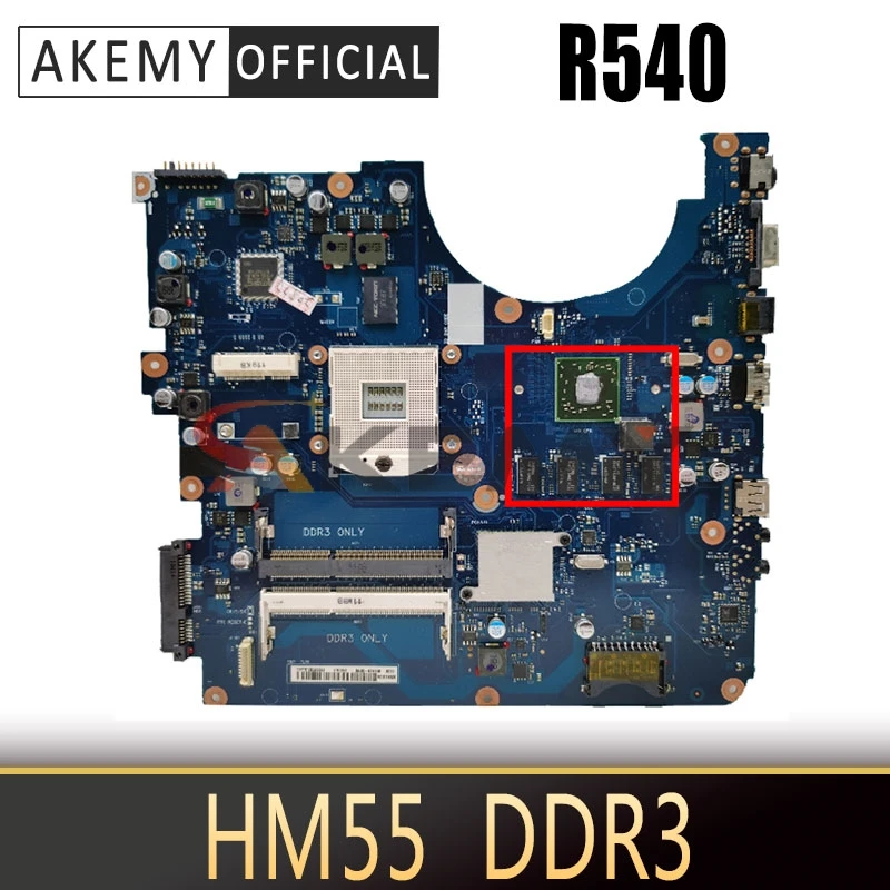 AKEMY BA41 01285A BREMEN2 L BA92 06626A 06626B для samsung R540 Материнская плата ноутбука HM55 Гарантия 60