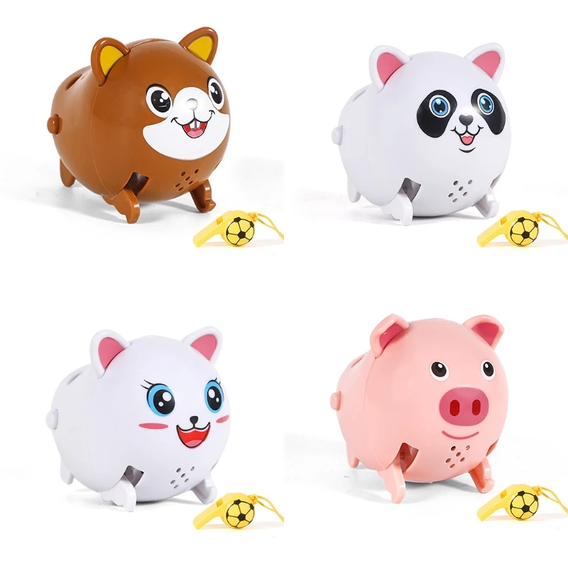 

Милая ходячая свинья-медведь с голосовым управлением Свинья котенок панда свистящая игрушка для младенцев Умное Животное для бега для дете...