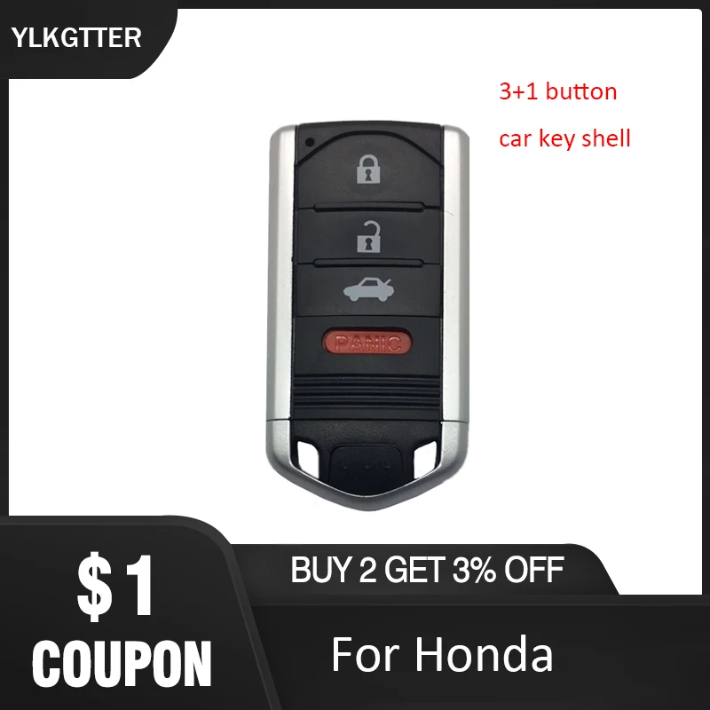 YLKGTTER 3 + 1/4 чехол для ключей с кнопками Acura TL RDX ZDX ILX 2009 2010 2011 2012 2013 2014 умный ключом
