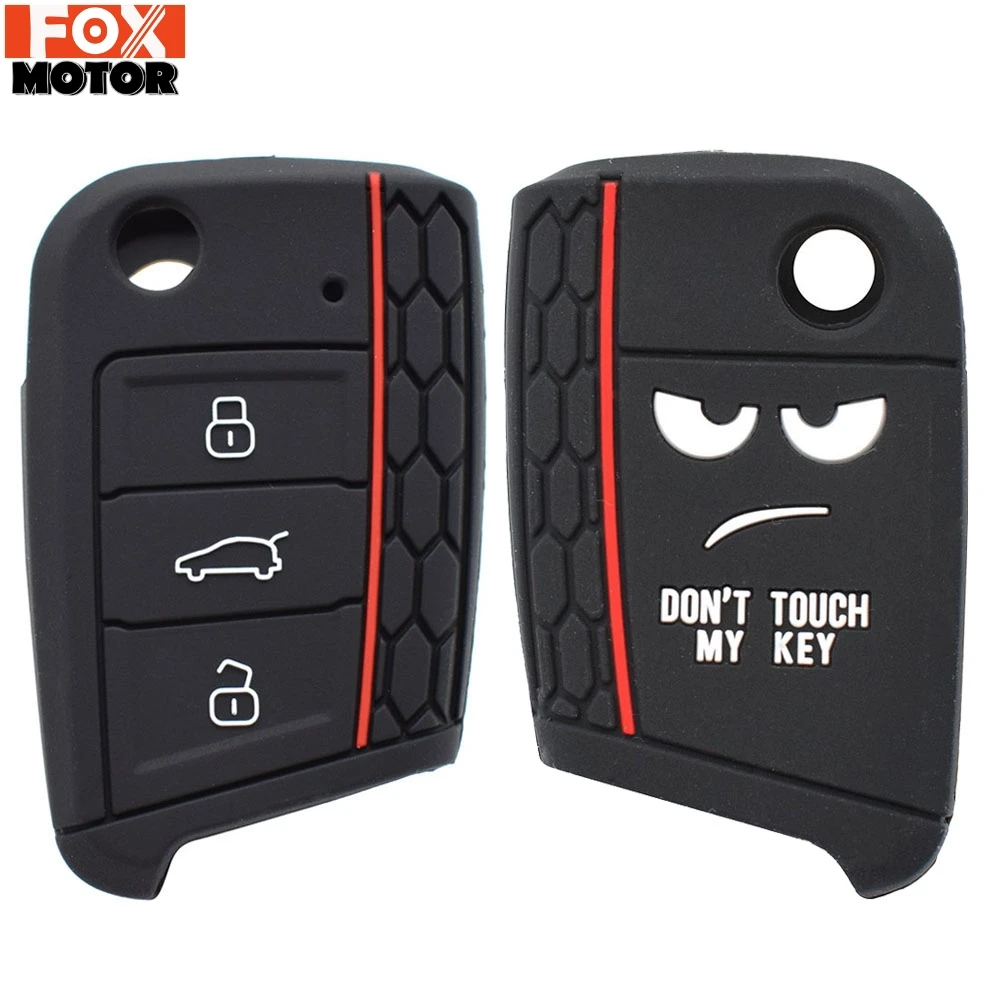 Силиконовый чехол для ключей VW Polo Golf 7 Tiguan Skoda Octavia Kodiaq Karoq SEAT Ateca Leon Ibiza 2016 2017 2018