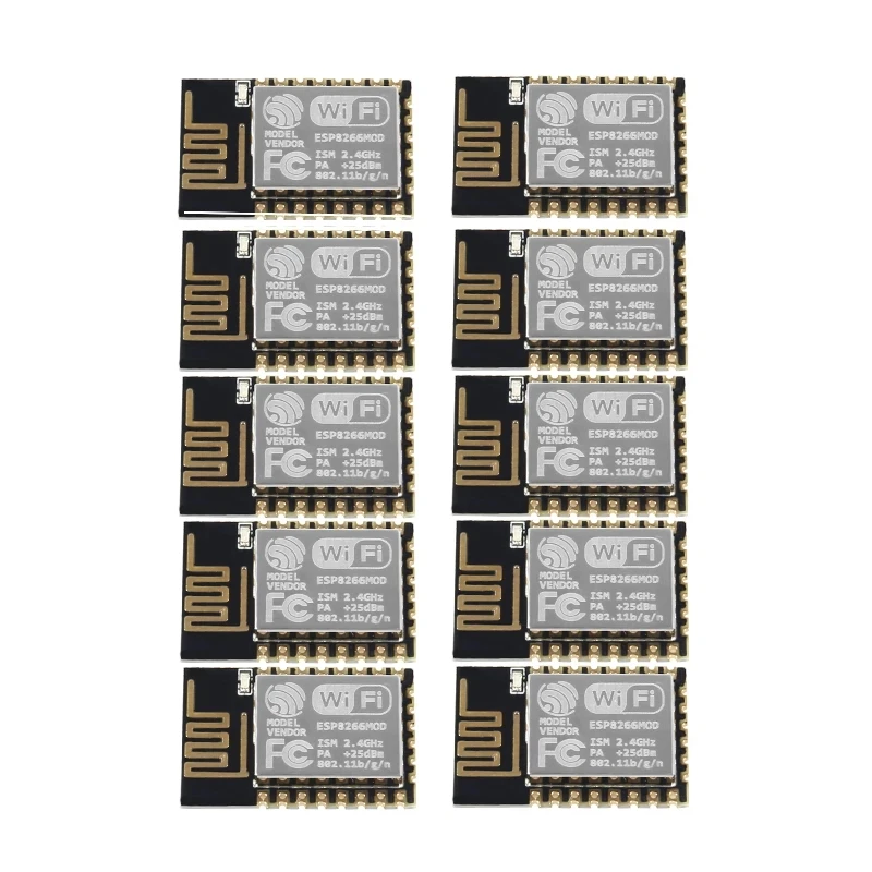 10 PCS ESP8266 ESP-12E Serial WIFI Module ESP-12F Upgrade Remote Wireless Model ESP12 4M Flash | Компьютеры и офис