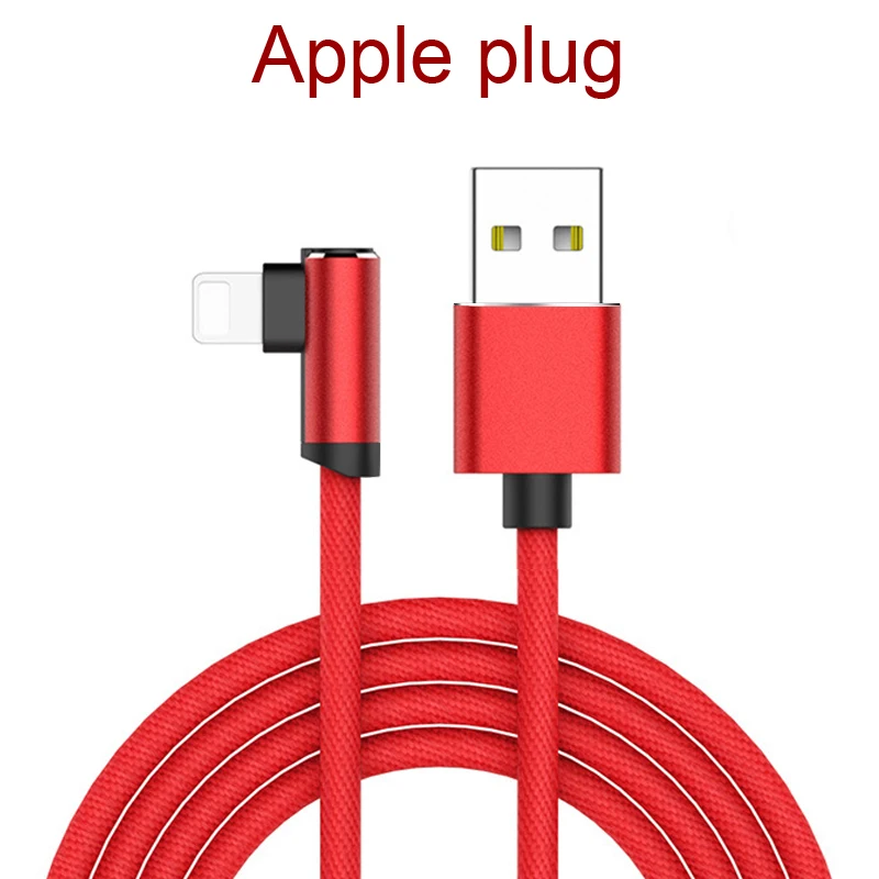 red Apple plug Прямоугольный разъем для быстрой зарядки и передачи данных - Цвет: red Apple plug