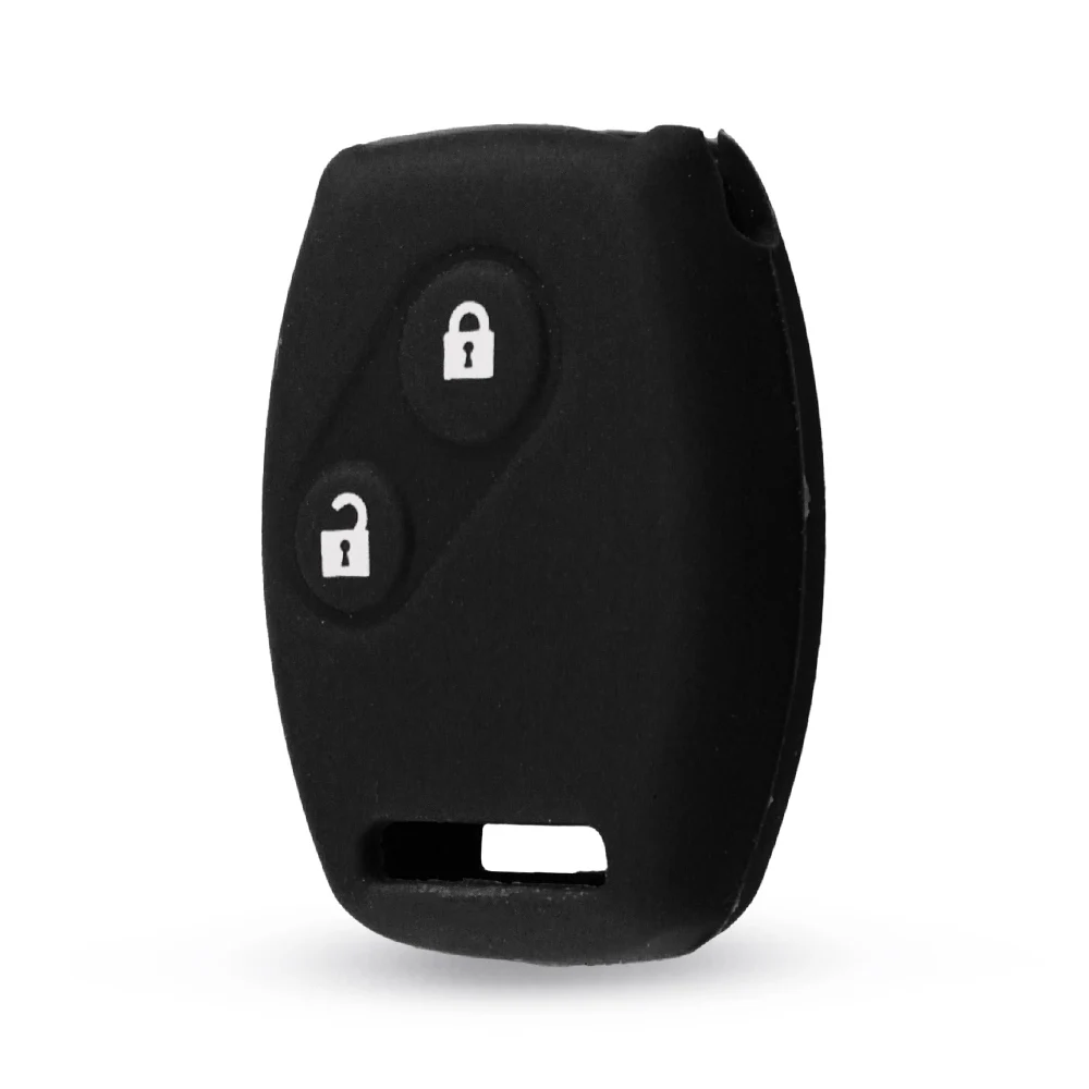 KEYYOU Стильный силиконовый чехол для ключей с 2 кнопками для Honda CR-V Civic Fit Freed StepWGN Key