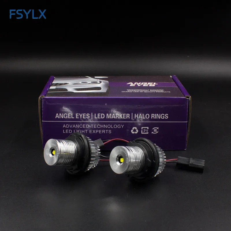 FSYLX 1 комплект 10 Вт Светодиодный Маркер DRL фара ангельские глазки для BMW E39 E53 E60 E61 E63