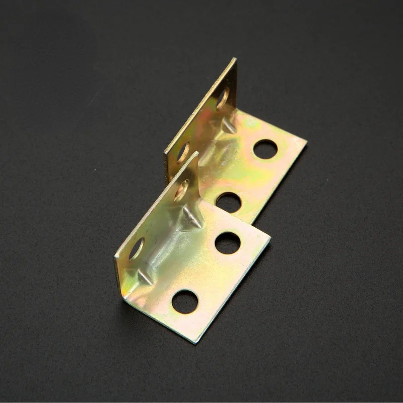 Thickened Color Zinc Small Angle Code Yellow 90 ° Galvanized Right Hardware Furniture Iron |