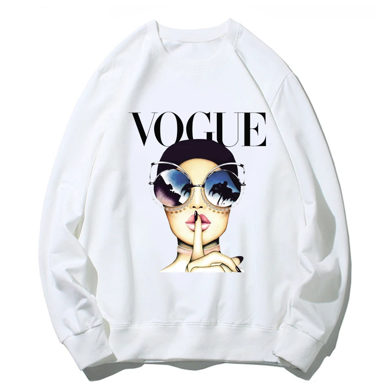 Женские толстовки с графическим принтом забавная принцесса Vogue Harajuku Kawaii