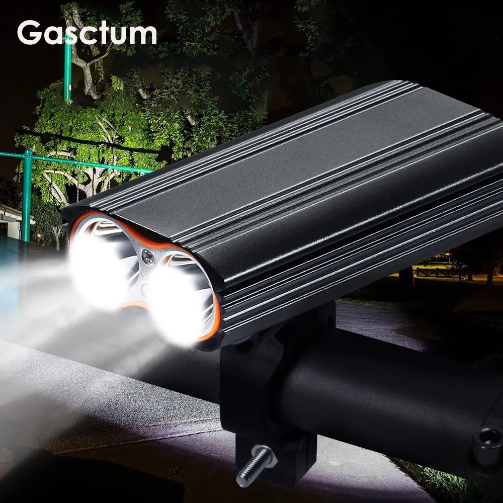 

7000 люмен двойной T6 светодиодный водонепроницаемый USB Перезаряжаемый светодиодный фонарик для велосипеда, фонарик, Велоспорт, Спорт, безопа...