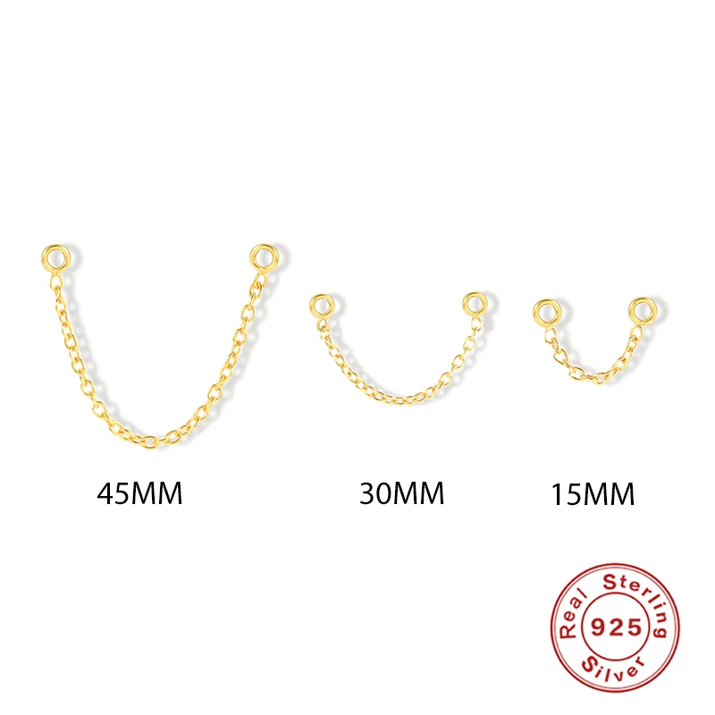 

Aide Thin Geometry Tassel Chains For Women 925 Sterling Silver Piercing Stud Earring Jewelry Casual Silver Accessories 15/45mm