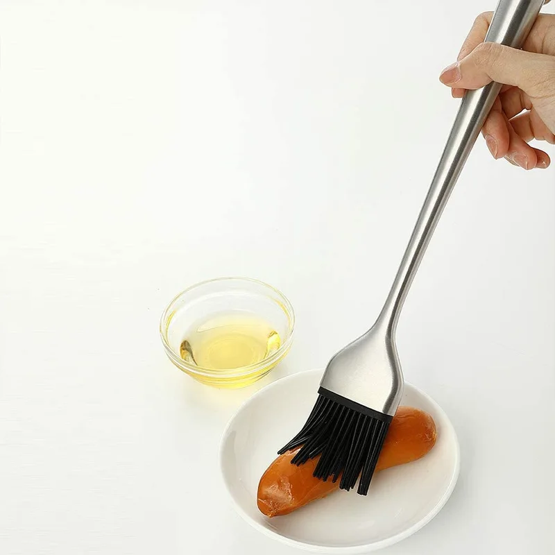 2 шт. силиконовые соус щеточка для барбекю прочный кисточка смазывания гриля с