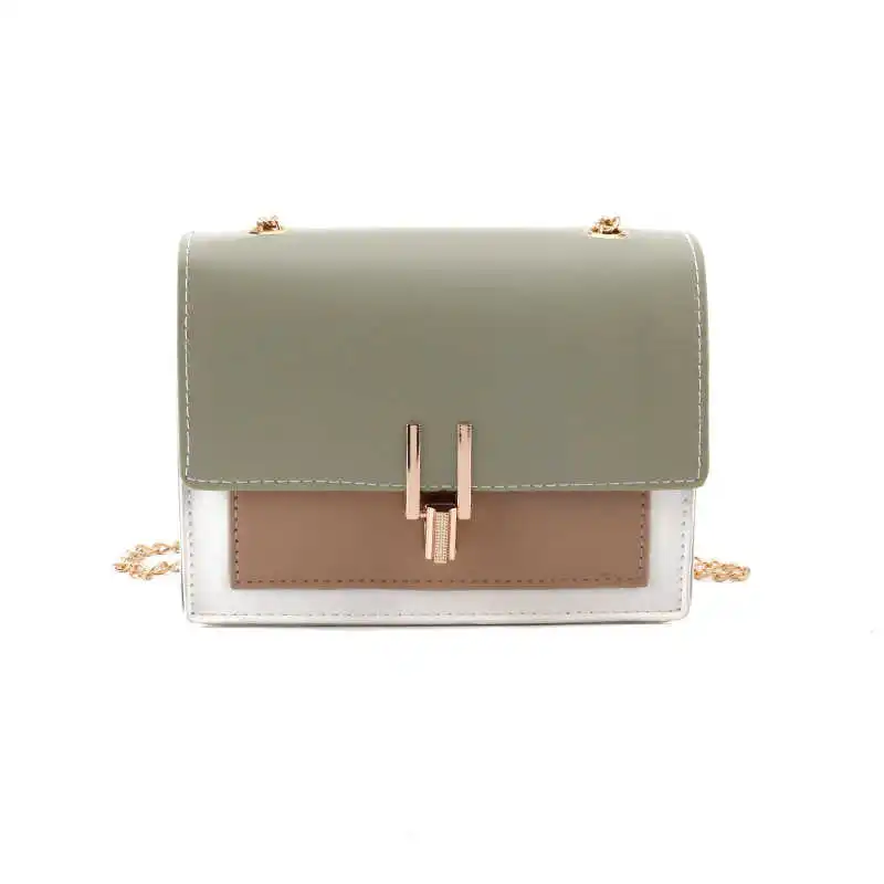 

2021 Woman Small Shoulder Bag Messenger Simple Handbag with Chain Designer Crossbody Bags Vintage Pu Leather Tote Bag for Women