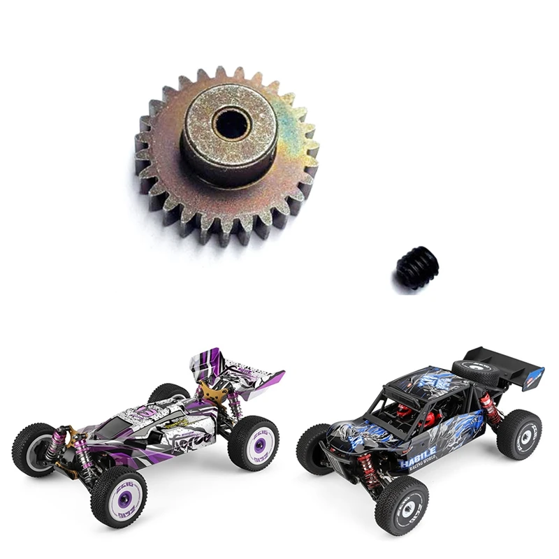 

27T Steel Motor Gear Upgrade Parts for Wltoys 144001 124019 124018 A959-B A959B A969B RC Car Spare Accessories