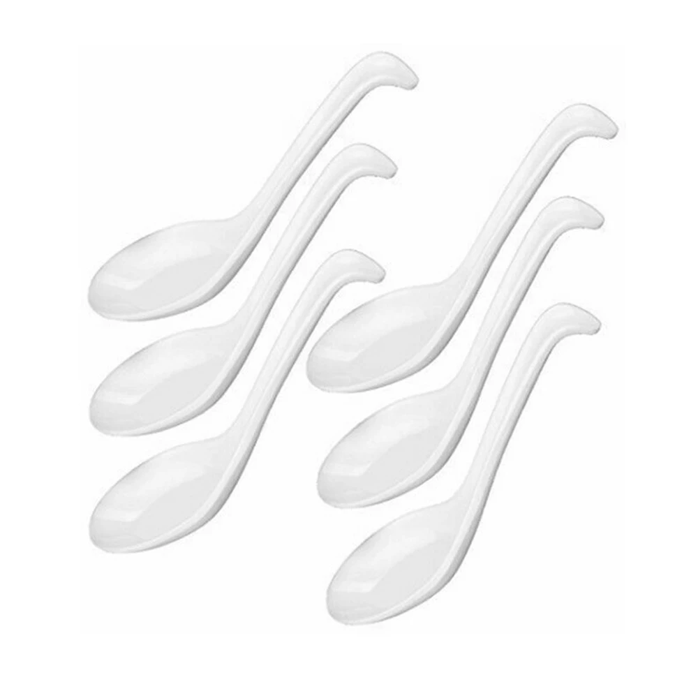 6 шт. ложки из меламина белая ложка для супа кухонные столовые каши рисовая