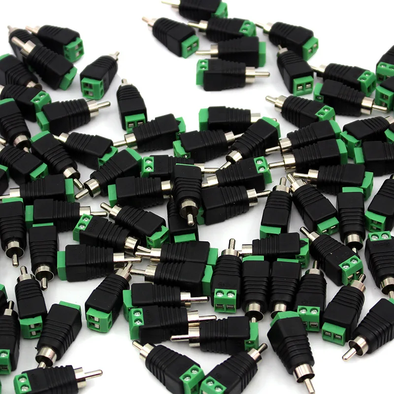 OULLX 10 шт./лот RCA зеленый женский мужской аудио и видео паяльная вилка