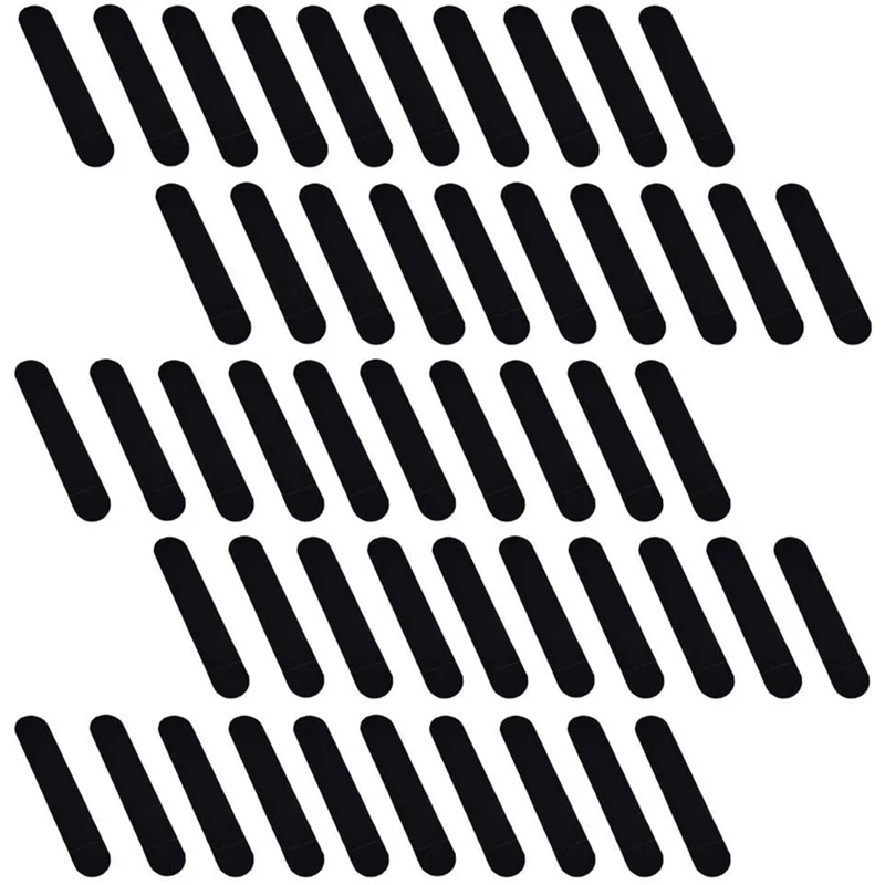

50Pcs Flocking Pencil Case Holder Single Pack Pencil Case Universal Pen Black