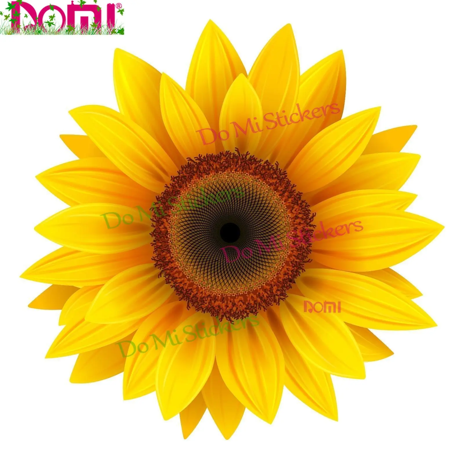 

YELLOW SUNFLOWER DECAL 3M USA MADE STICKER CAR TRUCK WINDOW BUMPER WALL DAISY