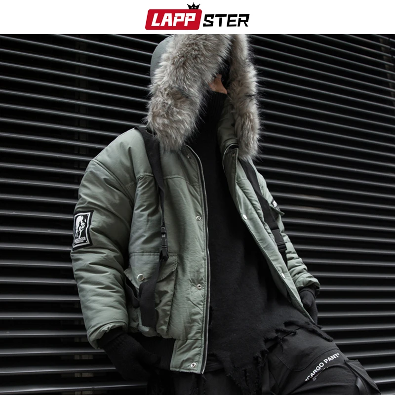 Мужская зимняя куртка LAPPSTER Японская уличная одежда парки 2020 Толстая ветровка в