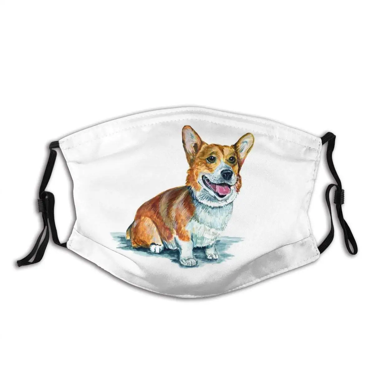 

Маска для лица Good Corgi с забавным рисунком животных, модная маска для защиты лица от пыли, Сделано в США