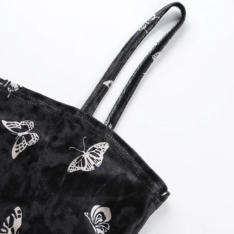 

Sexy Harajuku Dress Women Gothic Spaghetti Strap Backless Off Shoulder Dresses Female Fashion Casual Print Sexy Mini Dress #3