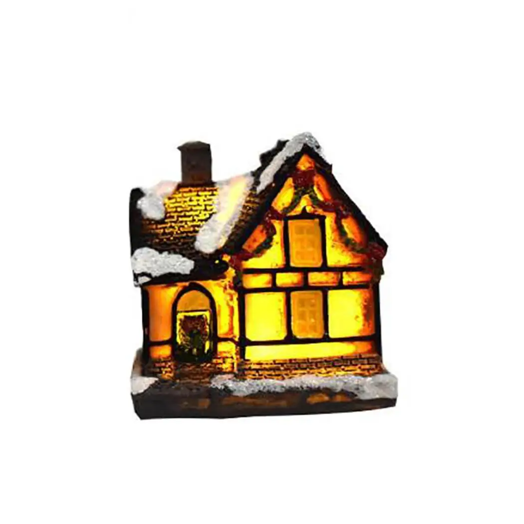 Модный симпатичный в форме домика со светлым рождественским домом как на